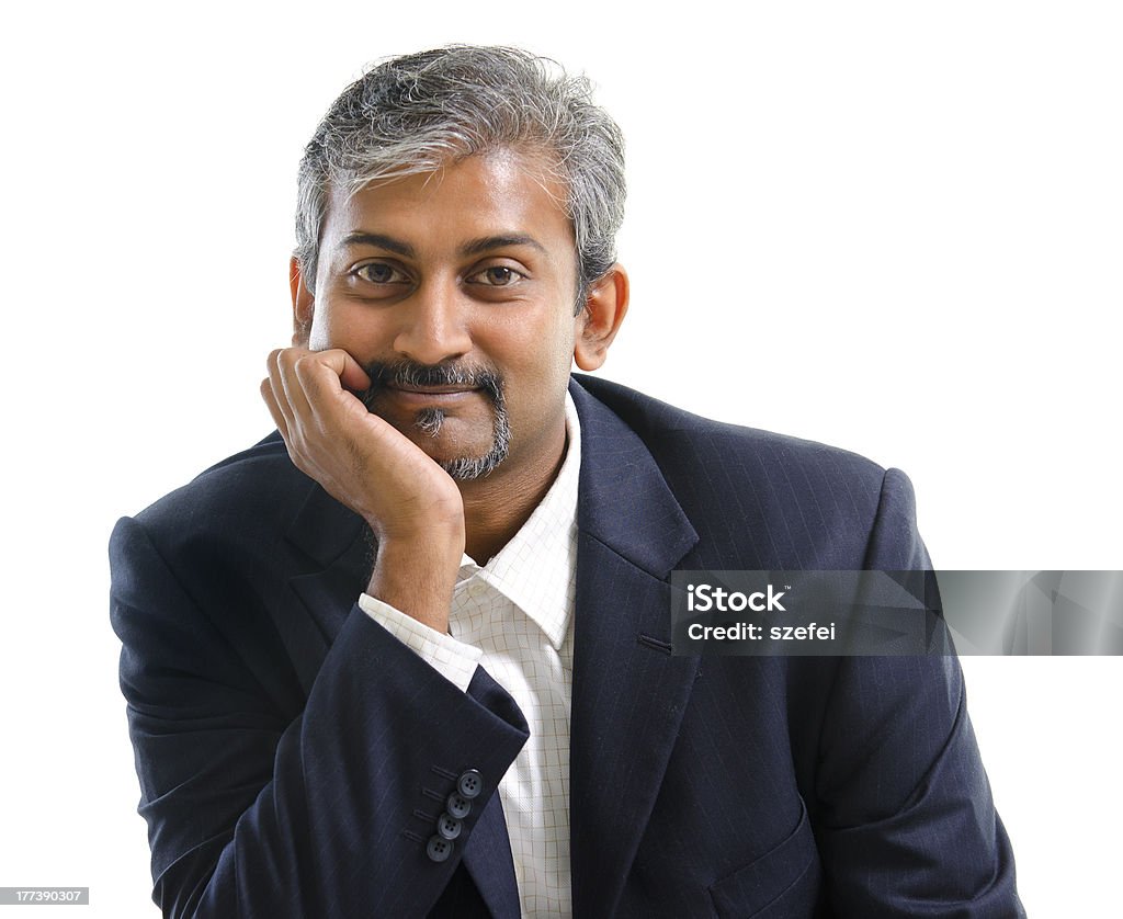 Indian Empresário - Foto de stock de Fundo Branco royalty-free