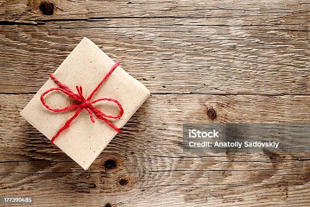 Vintage Gift Box Stock Photo - Download Image Now - Birthday, Birthday Present, Box - Container