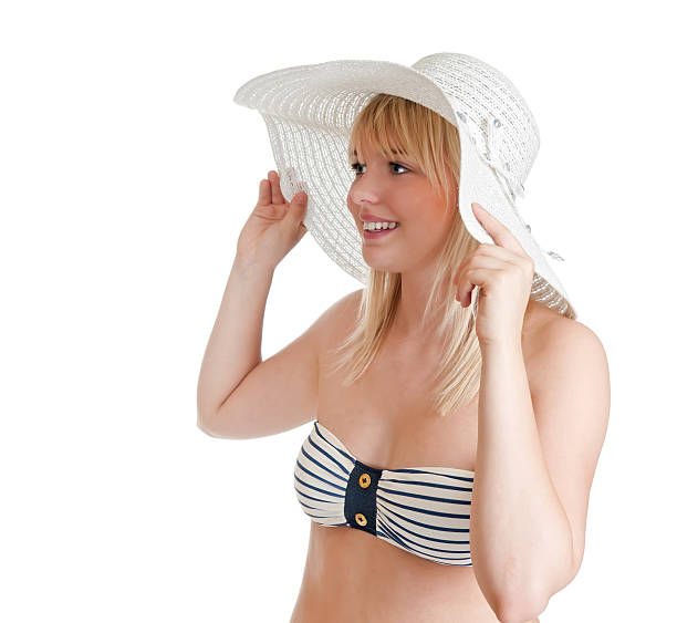 istock woman with bikini and sun hat 177390705