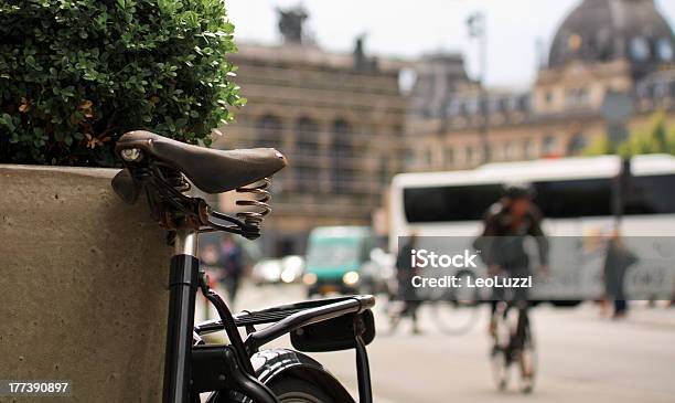 Bicycle Saddle At Downtown Copenhagen Stock Photo - Download Image Now - Commuter, Bicycle, City