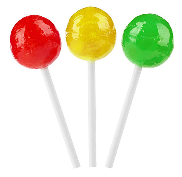 istock Red, yellow and green lollipop 177391330