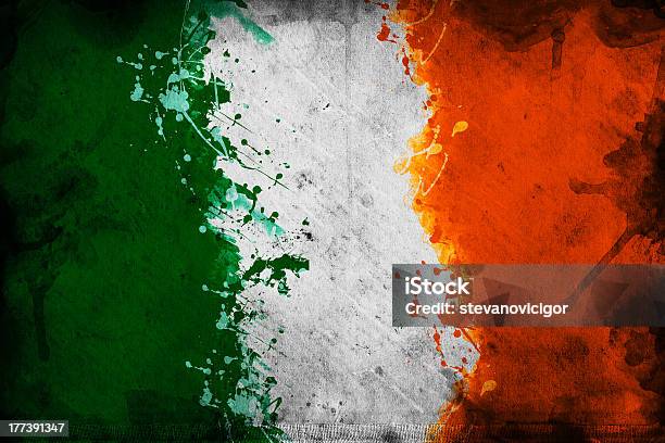 Irish Flag Stock Photo - Download Image Now - Irish Flag, Weathered, Abstract