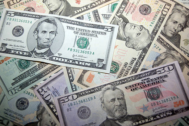 Bank notes of various denominations