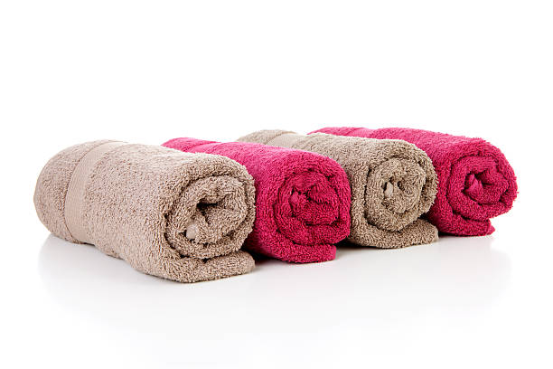 istock Four rolled colorful towels 177392274