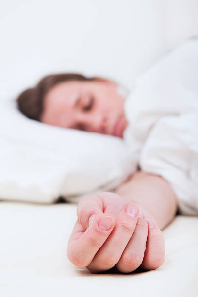 istock Hand of a sleeping woman 177392616