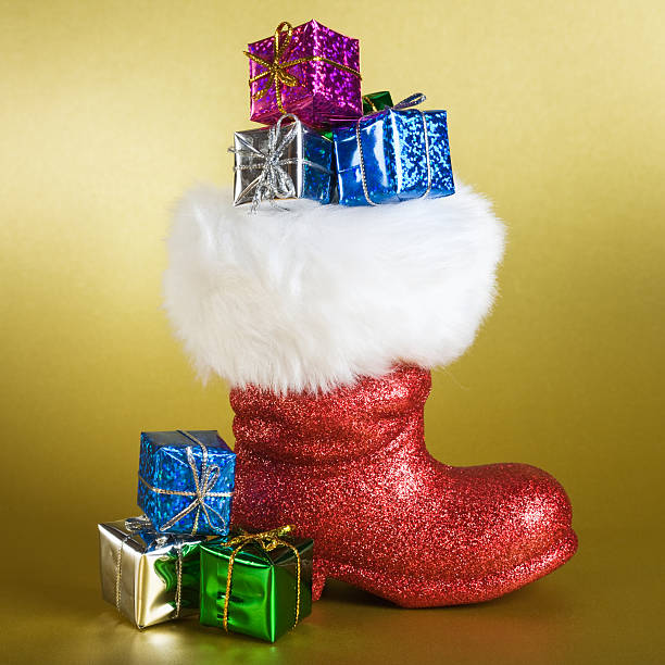 istock Santa Boot with Gifts 177392672