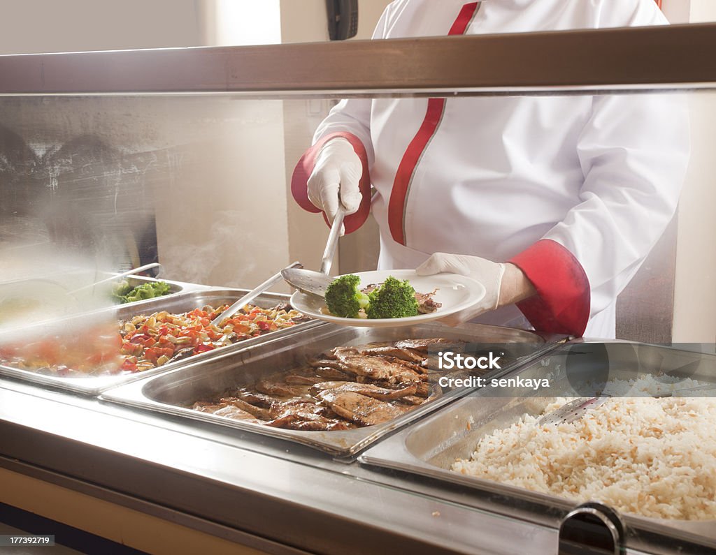 station de service de déjeuner - Photo de Cantine libre de droits