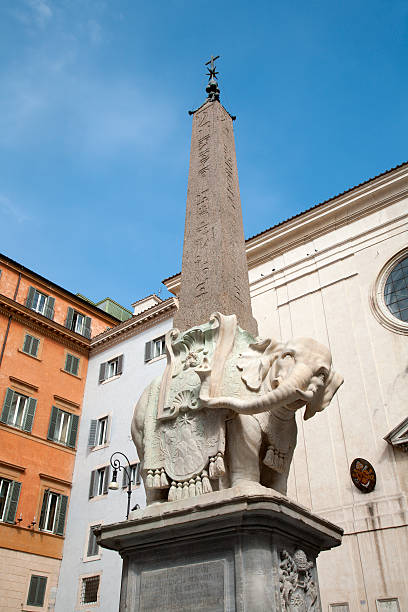 istock Rome - obelisk from Piazza Santa Maria sopra Minerva 177392737