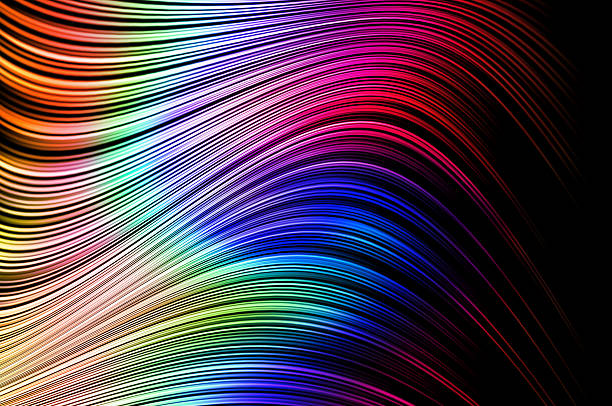 Colorful abstract lines for background vector art illustration