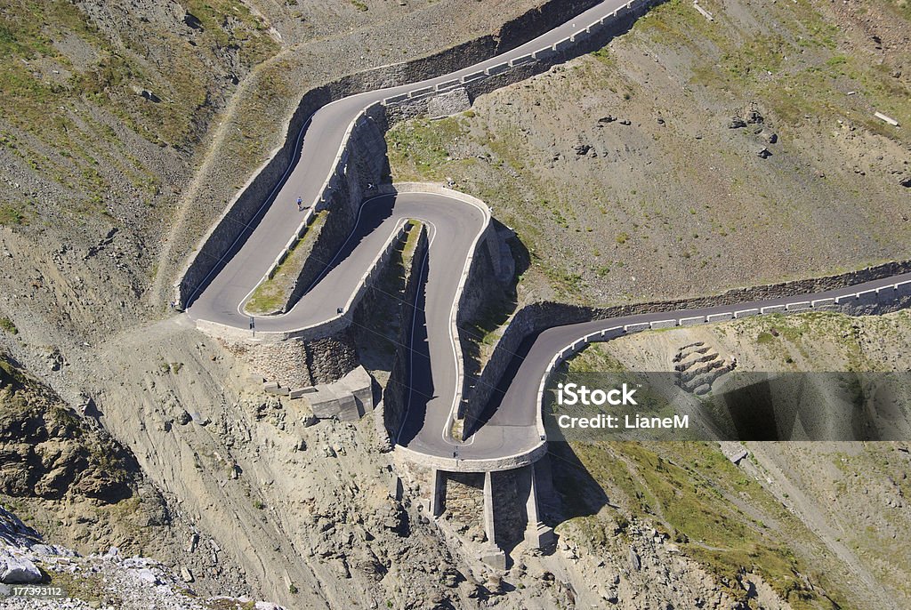 Stelvio Pass Stelvio Pass in Alps Alto Adige - Italy Stock Photo