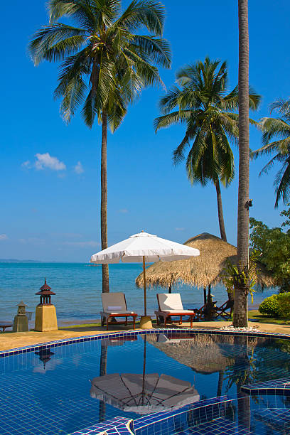 istock Swimming pool by the sea 177393577