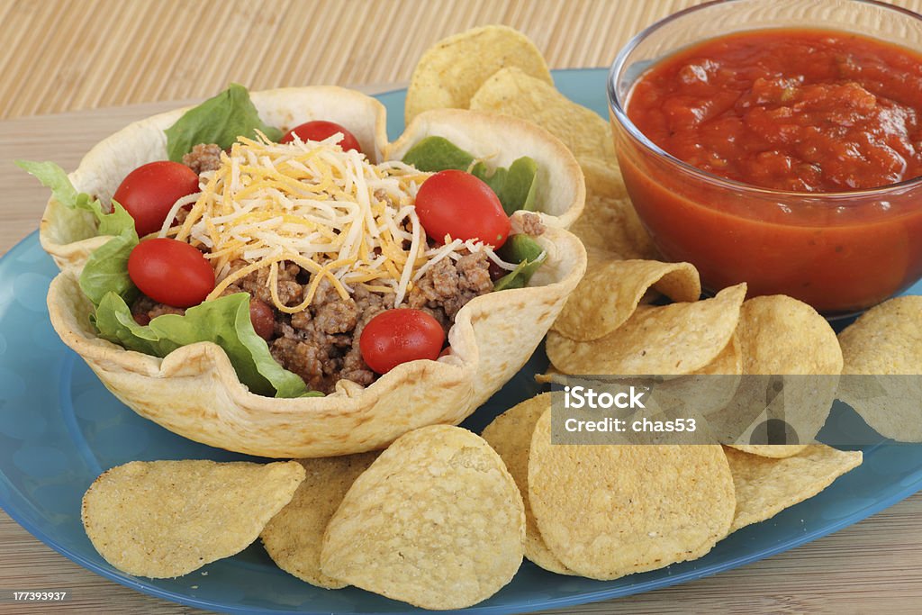 Taco Salad, de Chips et Salsa - Photo de Aliment libre de droits