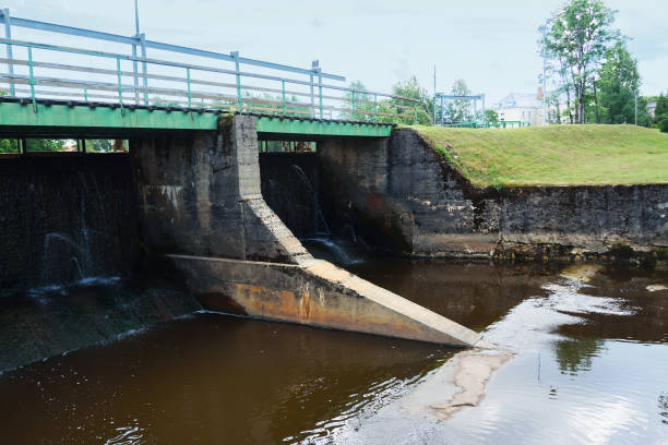 istock Hydroelectric plant on a small river. 1773944999