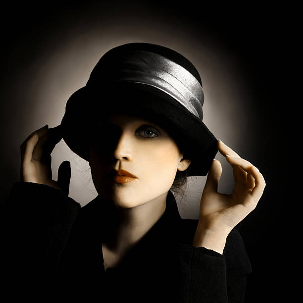 istock Retro woman in hat 177394531