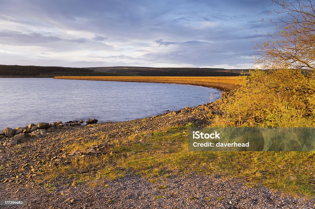 Kielder dam in late evening Kielder national park has the largest man-made lake in northern europe and largest working forest in england covering 250 square miles British Culture Stock Photo