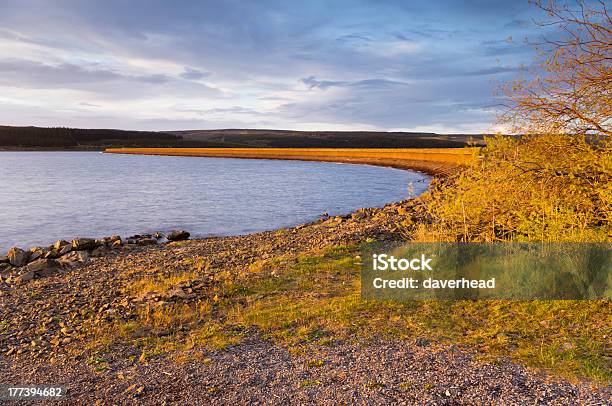 Kielder Dam In Late Evening Stock Photo - Download Image Now - British Culture, Built Structure, Cloud - Sky