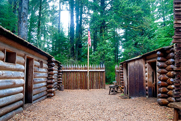 istock Courtyard at Fort Clatsop Oregon 177394993