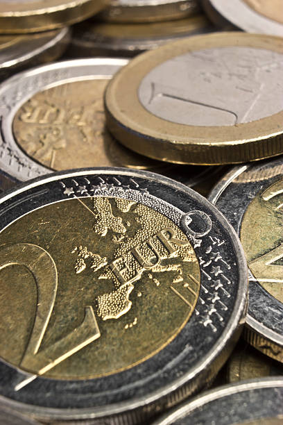 istock Extreme macro euro coins 177395020