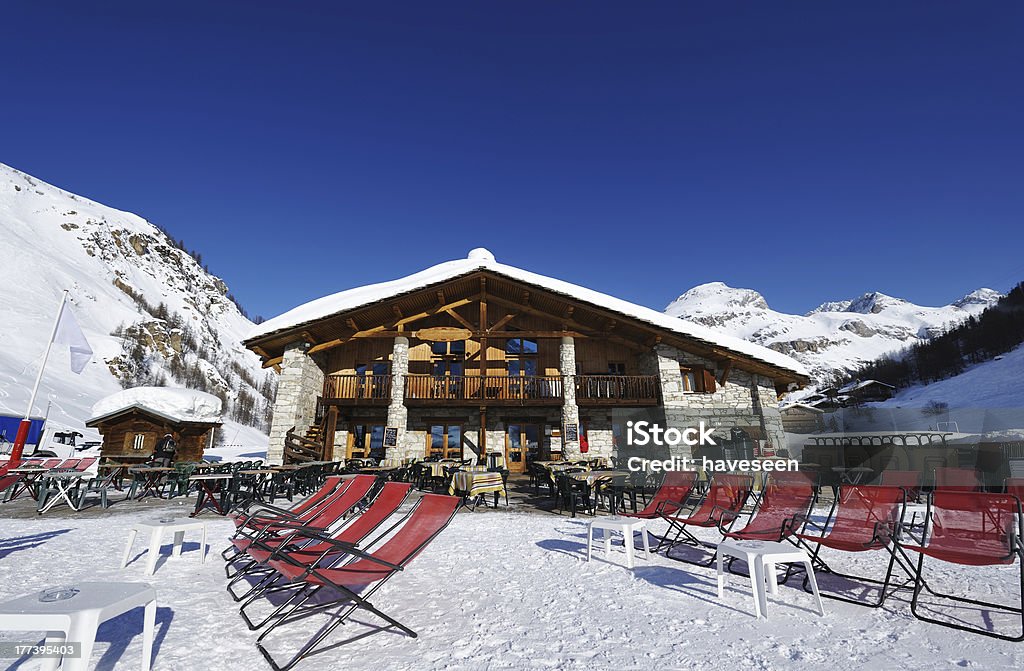 Mountain ski resort - Foto stock royalty-free di Val d'Isère
