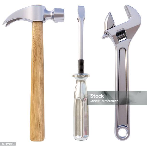 Tools Stock Photo - Download Image Now - Screwdriver, Work Tool, Hammer