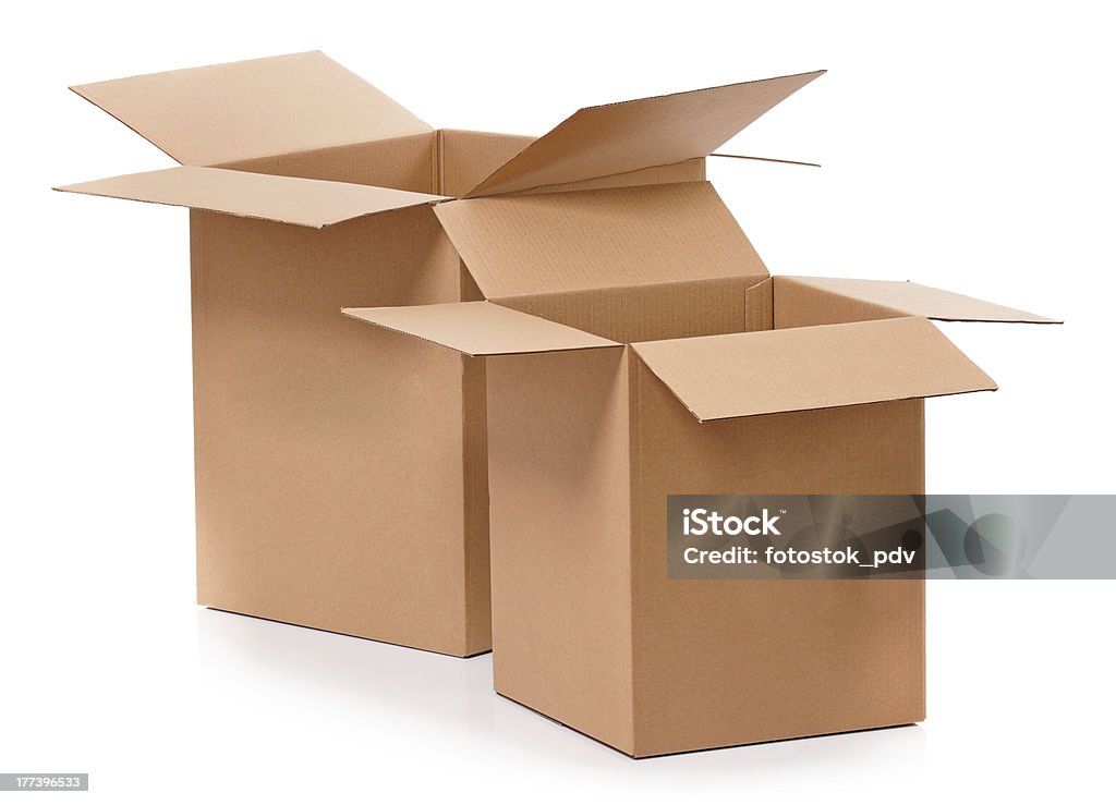 Картонная коробка box - Стоковые фото Без людей роялти-фри