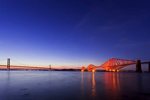 istock The Forth Road Bridge at dusk in Edinburgh Scotland 177400020