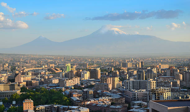 istock Yerevan panoramic picture at daytime 177400186