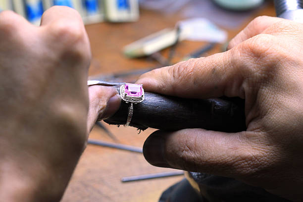 istock Someone who is in the process of repairing a ring  177400721