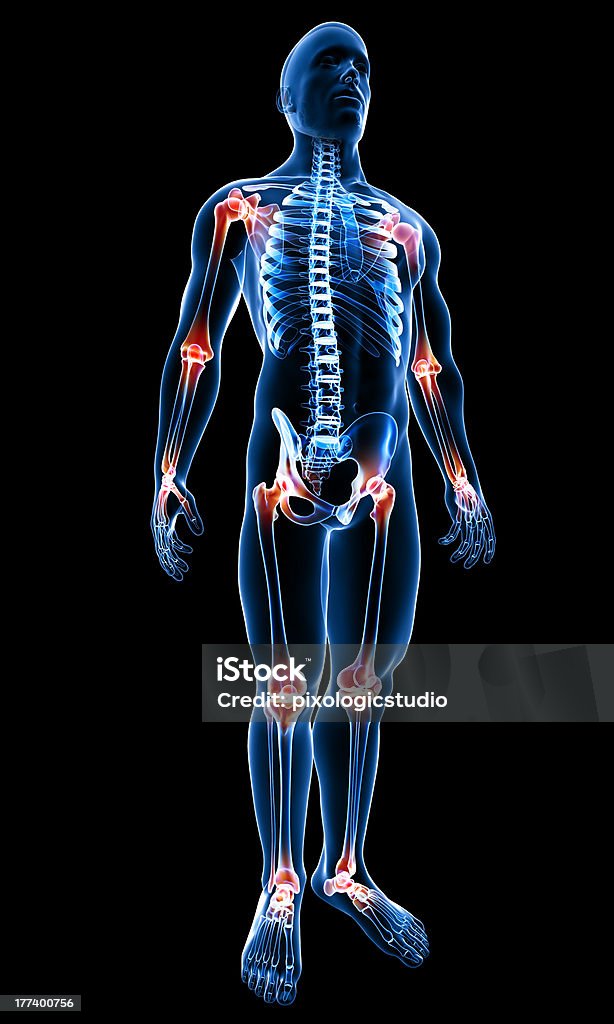 Anatomia de dor nas articulações - Royalty-free Anatomia Foto de stock