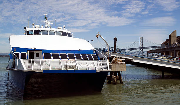istock Fast Ferry Boat and Bridge Bay San Francisco 177400996