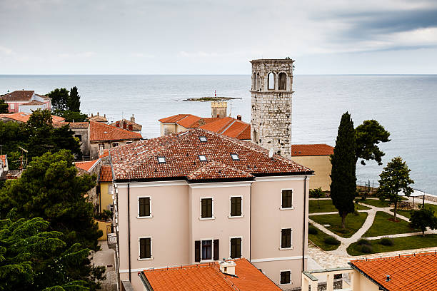 istock Panoramic View on Monastery Tower in Porec, Croatia 177402745