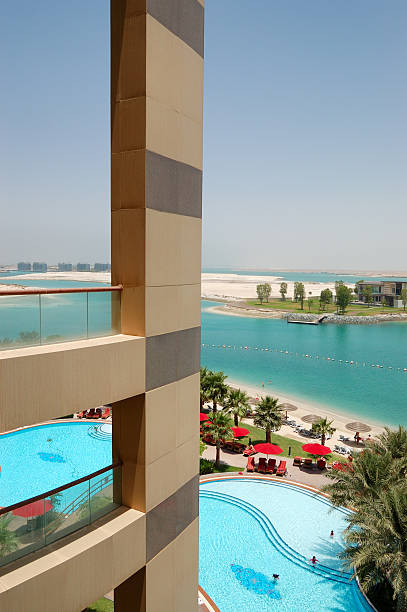 istock View on beach of the luxury hotel, Abu Dhabi, UAE 177403371
