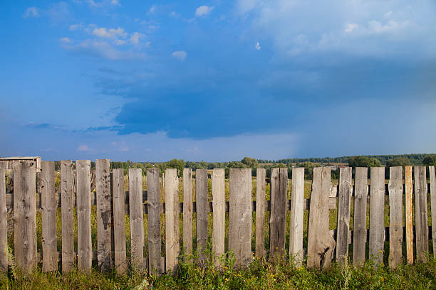 istock Old wooden fence 177403630