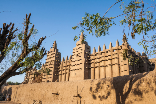 The ruins of Babylon with their lion motifs and large gates and entrances reside in Southern Iraq close to the Euphrates river. Tourists can reserve English speaking tour guides at this historic site which has been part restored by Saddam.