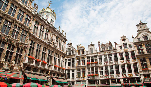 istock Brussels - The facade of palaces from main square 177404574