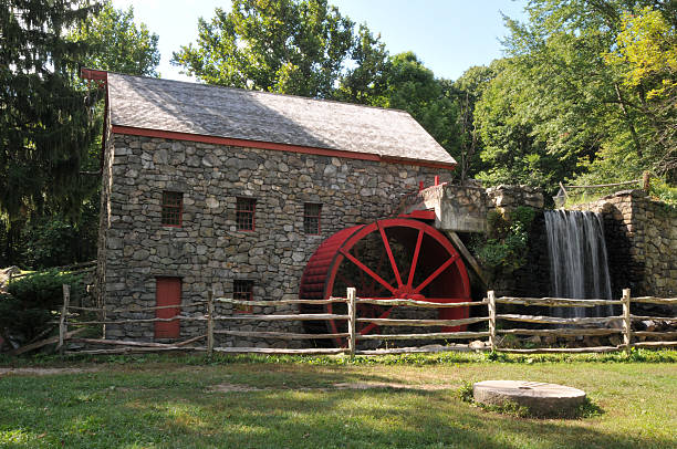 Wayside Grist Mill stock photo