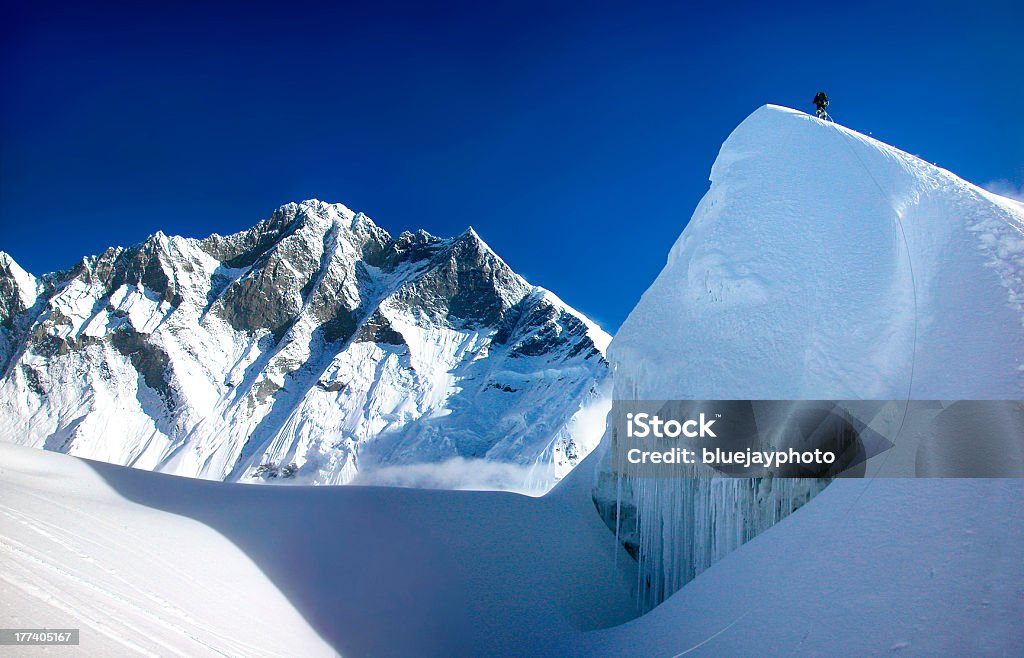 Ekstremalne Góra Wspinaczka w Himalaje, Azja - Zbiór zdjęć royalty-free (Lina)