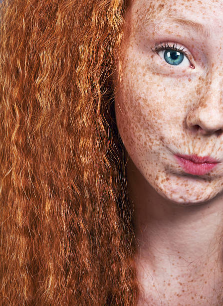 istock Cute freckled red haired girl 177405259