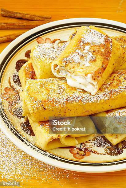 Blintzes Stock Photo - Download Image Now - Cheese, Cinnamon, Color Image