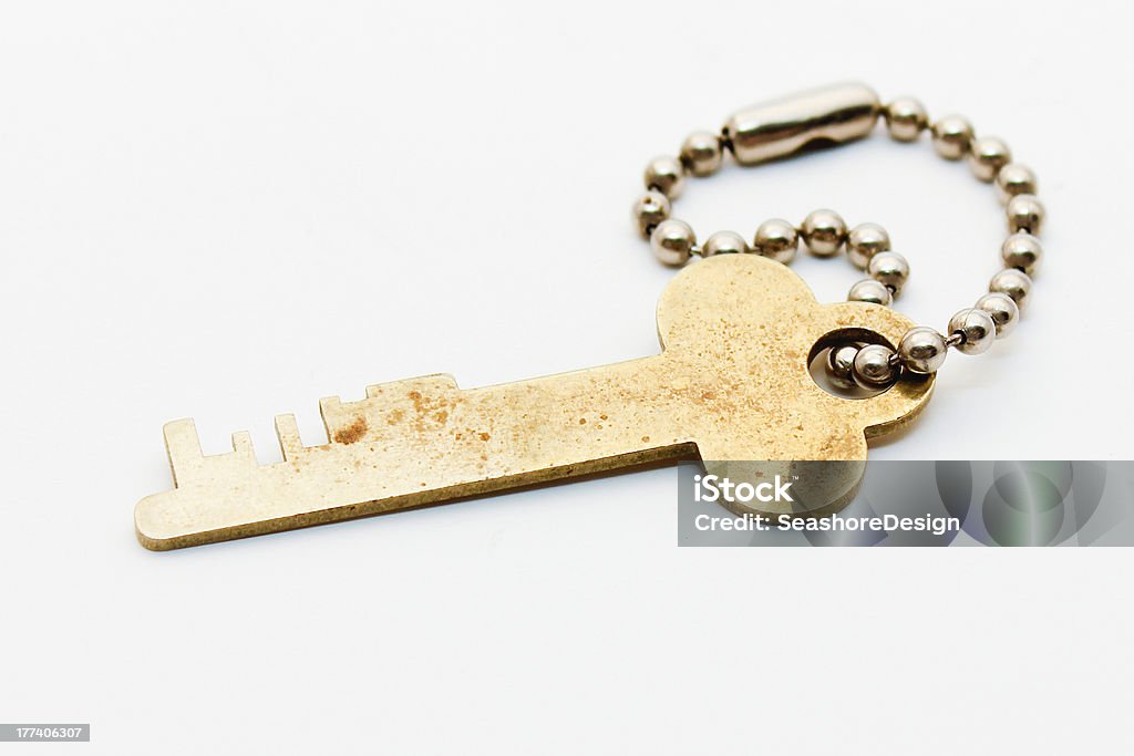 Safe Deposit Key Safe deposit key on ball chain Safety Deposit Box Stock Photo