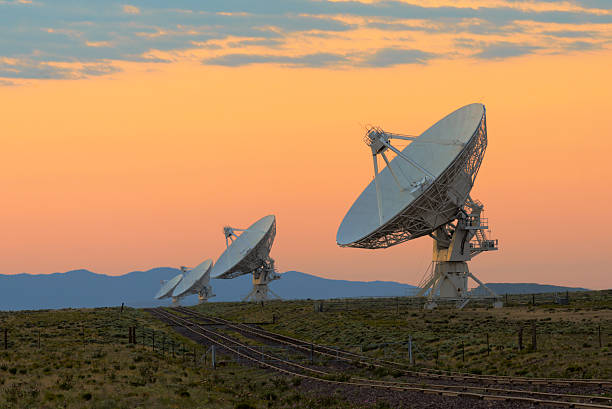 VLA radio telescope stock photo