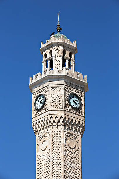 konak torre de reloj - izmir turkey konak clock tower fotografías e imágenes de stock
