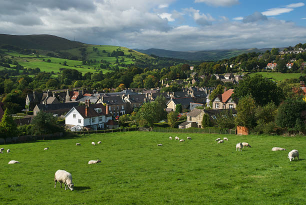 istock Overlooking A Village In Rural England. 177408421