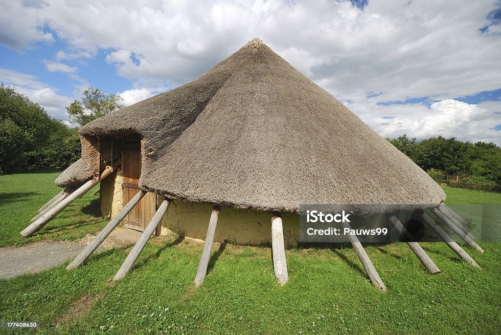 stone age home stone age dwelling Iron Age Stock Photo