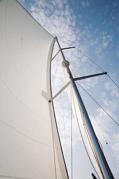 istock Sails of a yacht billowing in the wind 177408753