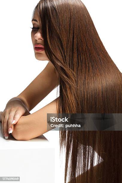 Woman With Healthy Long Hair Stock Photo - Download Image Now - Adult, Beauty, Body Care
