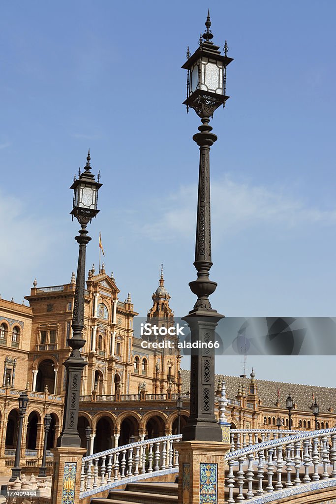 Palácio Espanhol, Plaza de España em Sevilha - Royalty-free Andaluzia Foto de stock