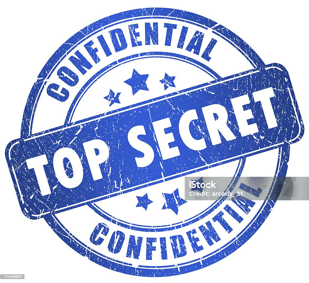 Sello secreto superior - Foto de stock de Top Secret - Expresión en inglés libre de derechos