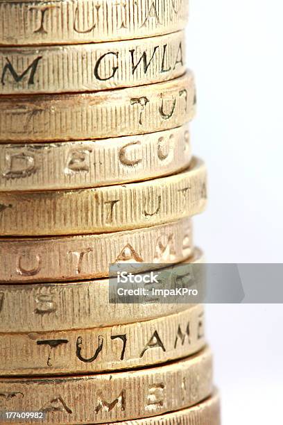 Einpfundstück Stack Stockfoto und mehr Bilder von Britische Währung - Britische Währung, Pfund-Währungssymbol, Einpfundstück