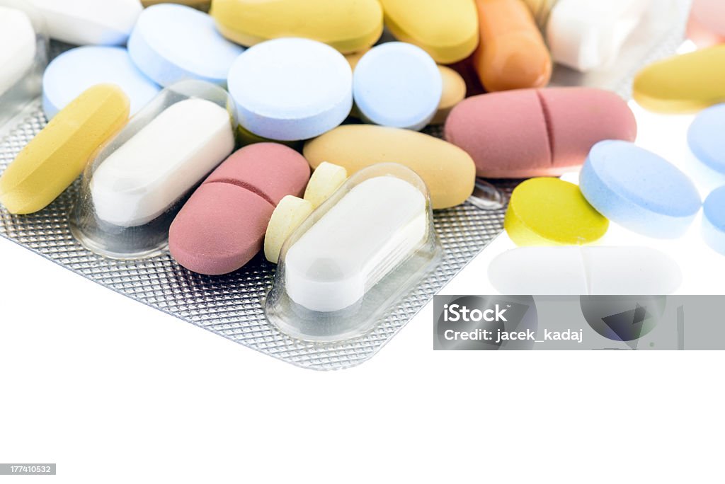 Set di colore pillole - Foto stock royalty-free di Accudire